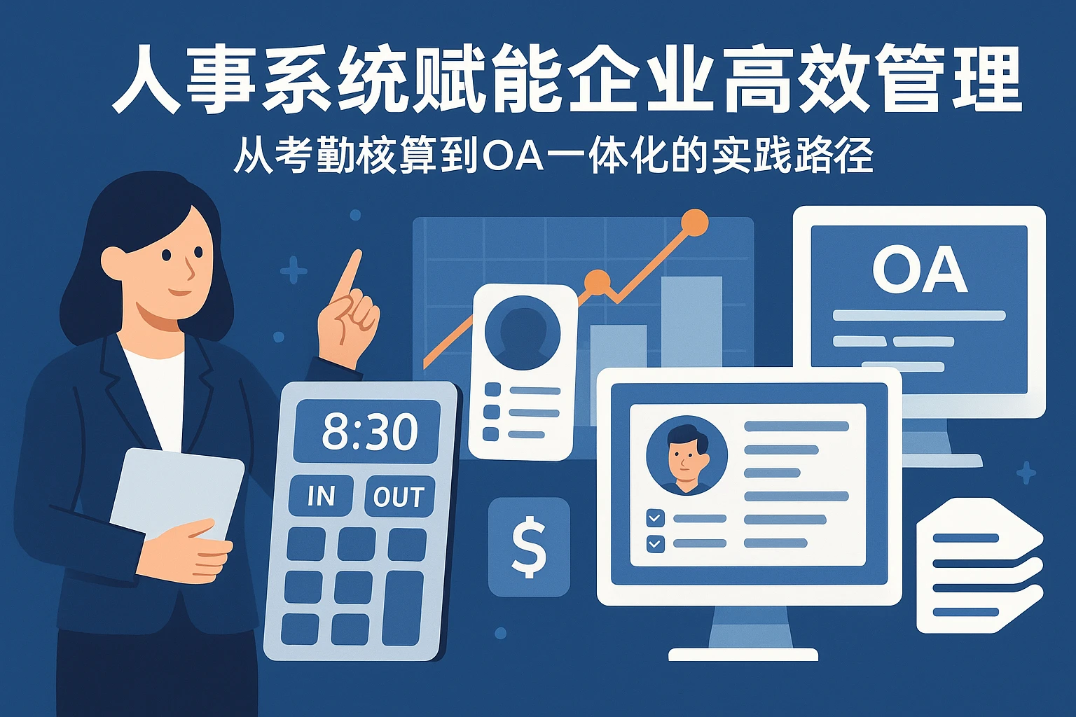 人事系统赋能企业高效管理:从考勤核算到OA一体化的实践路径