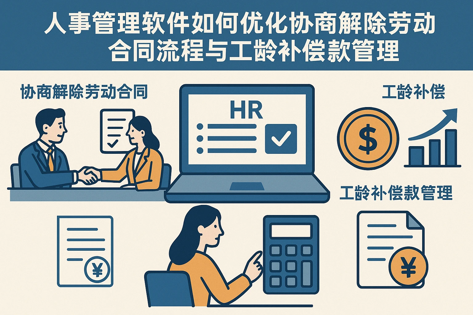 人事管理软件如何优化协商解除劳动合同流程与工龄补偿款管理