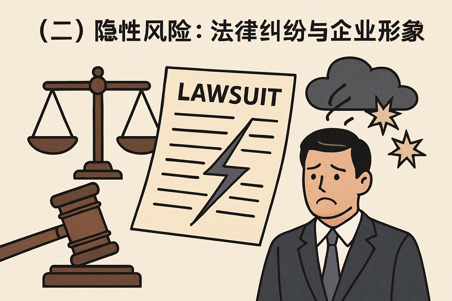 （二）隐性风险：法律纠纷与企业形象受损