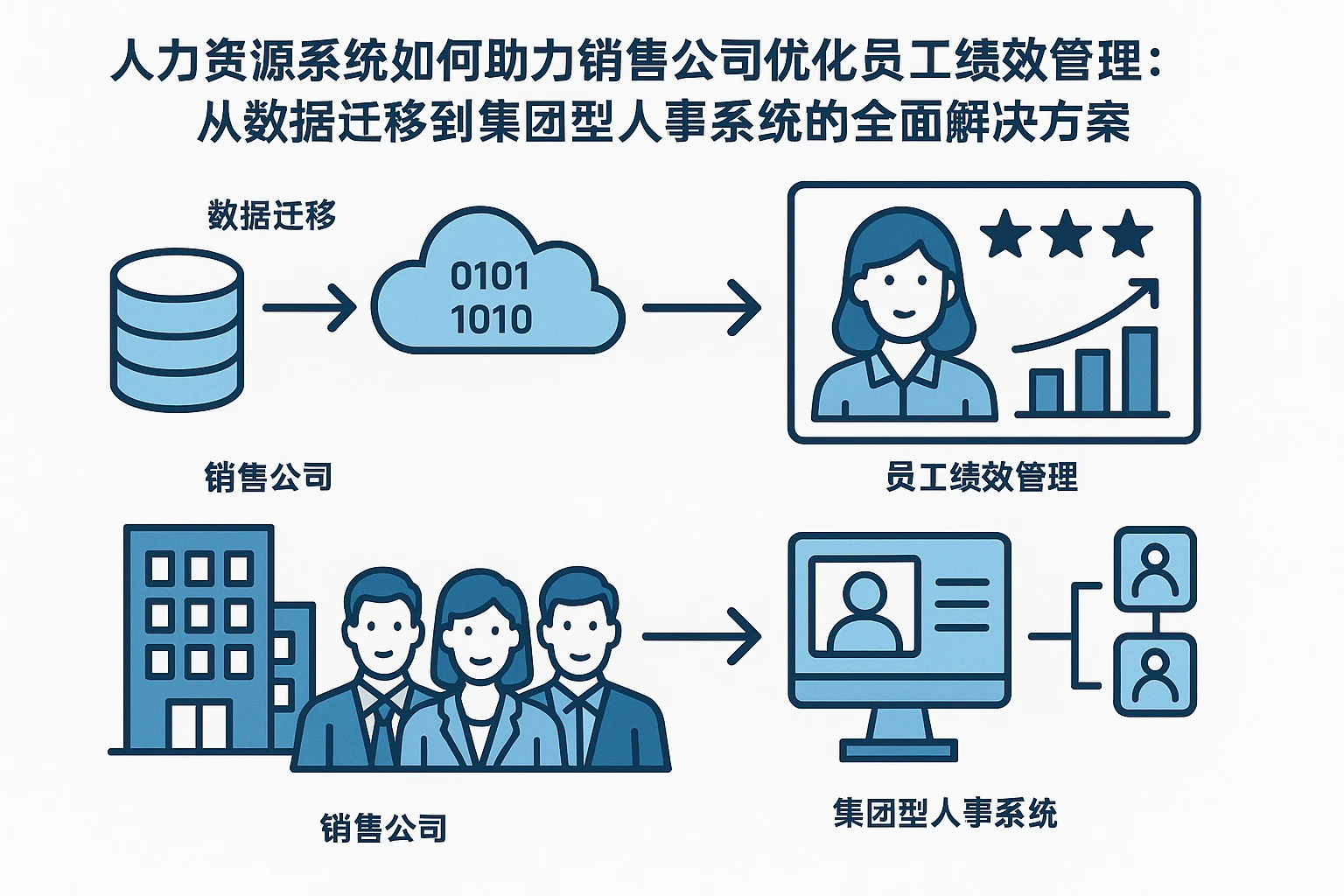 人力资源系统如何助力销售公司优化员工绩效管理：从数据迁移到集团型人事系统的全面解决方案