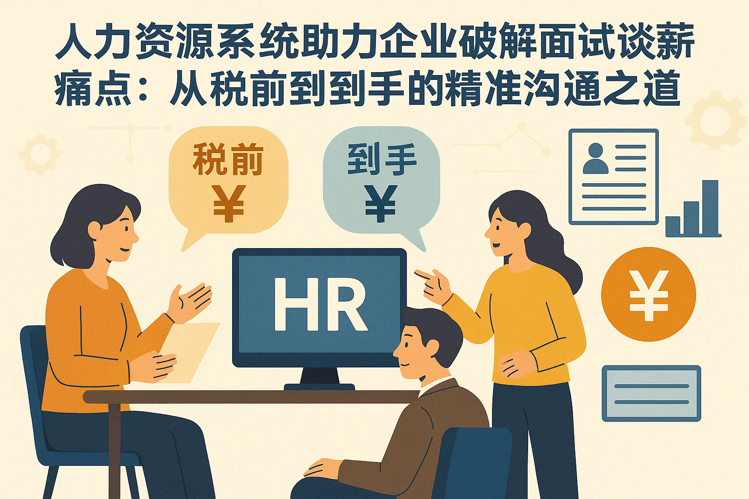 人力资源系统助力企业破解面试谈薪痛点：从税前到到手的精准沟通之道