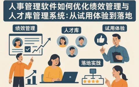 人事管理软件如何优化绩效管理与人才库管理系统：从试用体验到落地实践