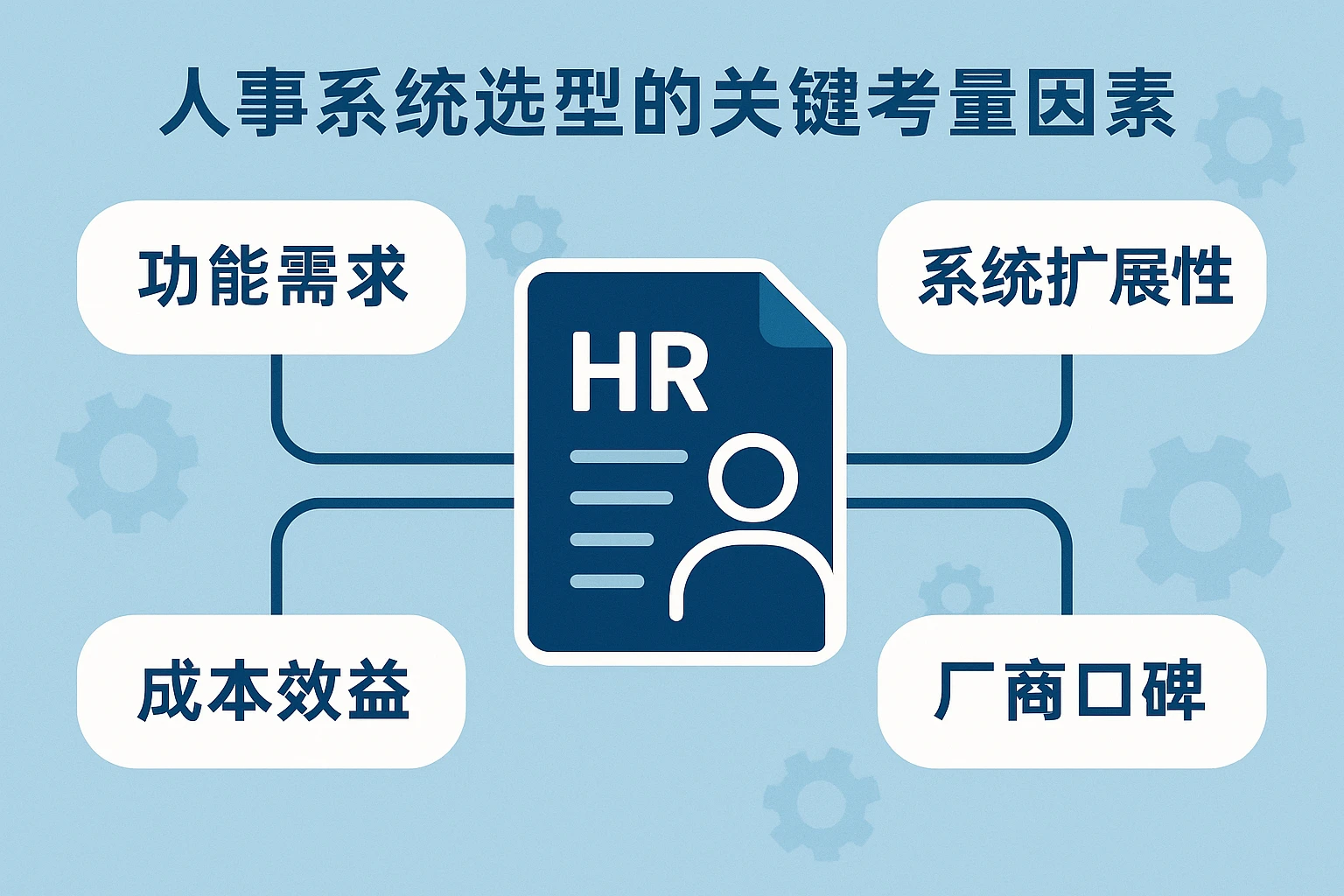 人事系统选型的关键考量因素