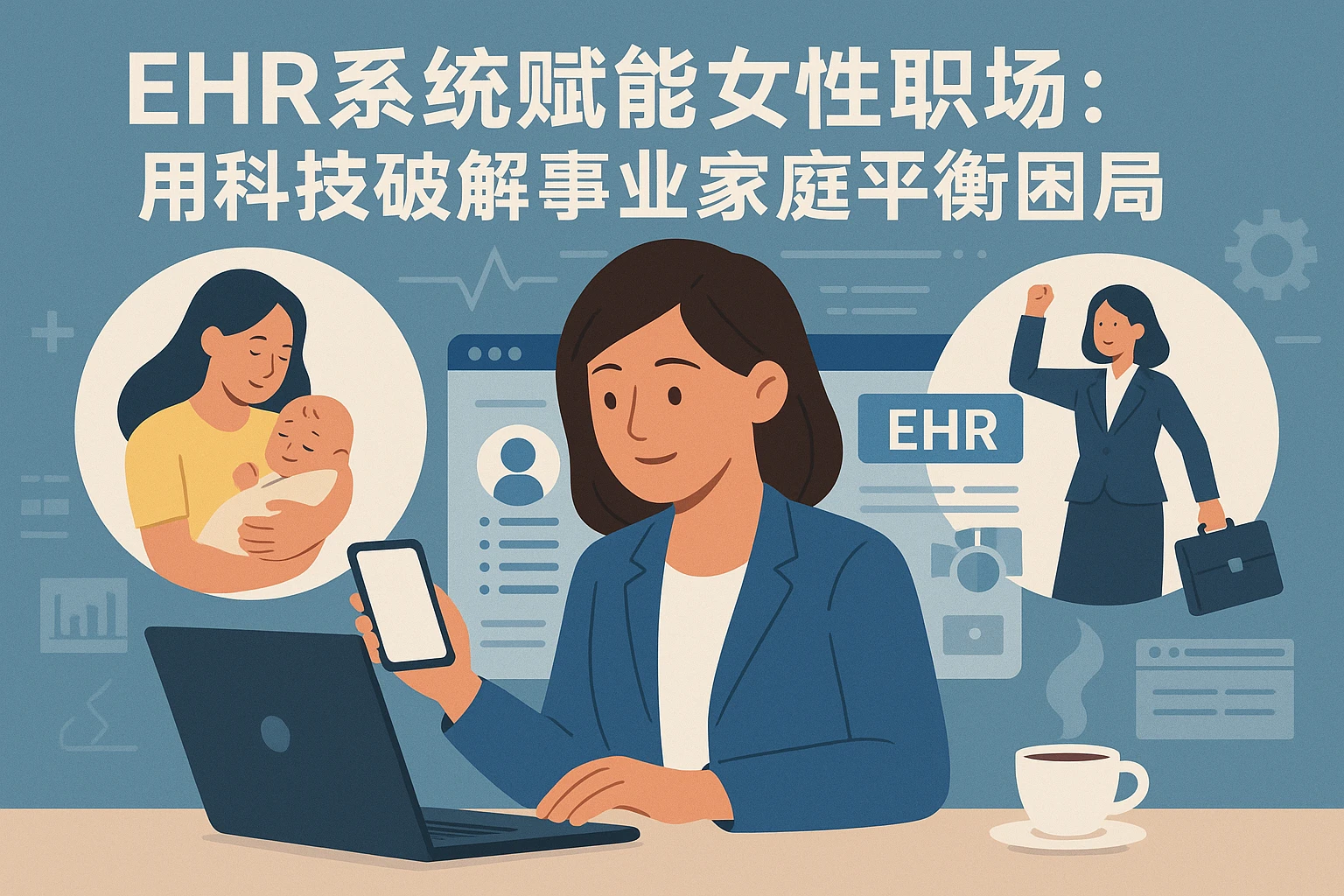 EHR系统赋能女性职场：用科技破解事业家庭平衡困局