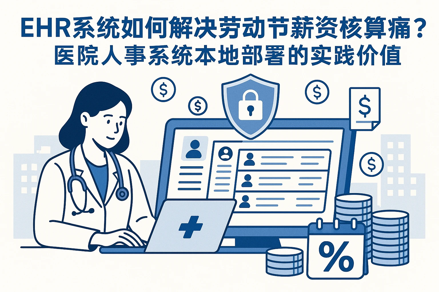 EHR系统如何解决劳动节薪资核算痛点?医院人事系统本地部署的实践价值
