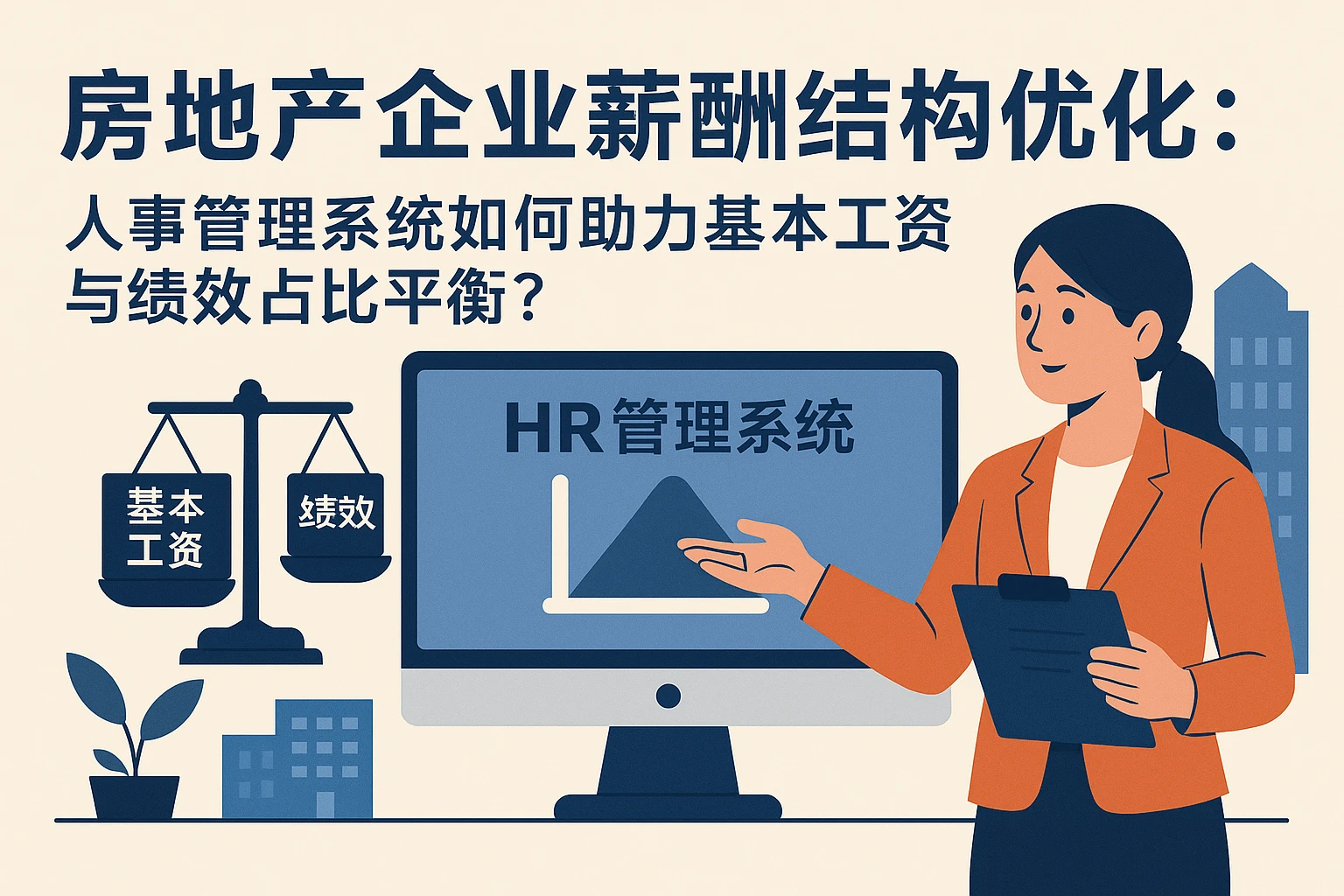 房地产企业薪酬结构优化：人事管理系统如何助力基本工资与绩效占比平衡？