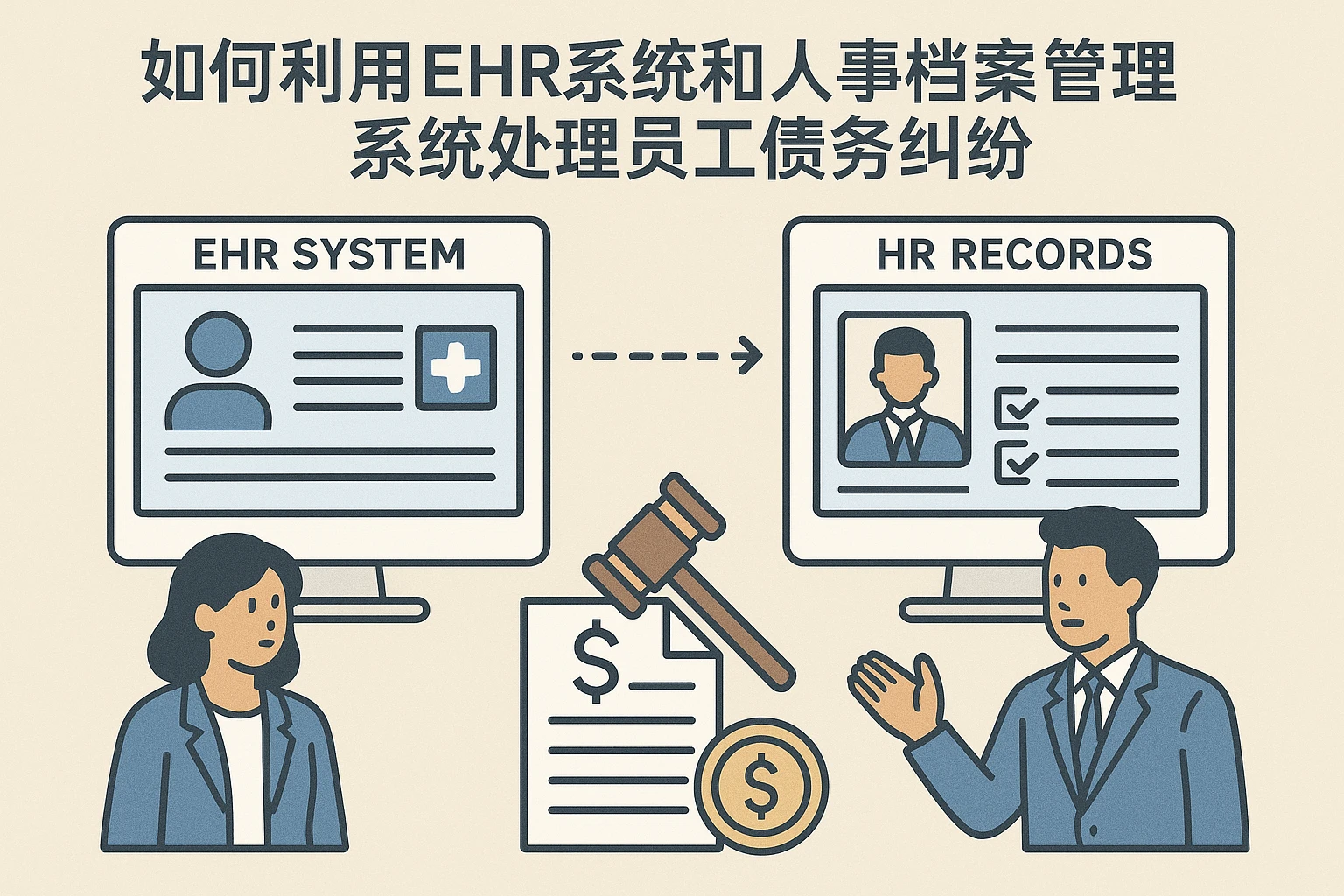 如何利用EHR系统和人事档案管理系统处理员工债务纠纷