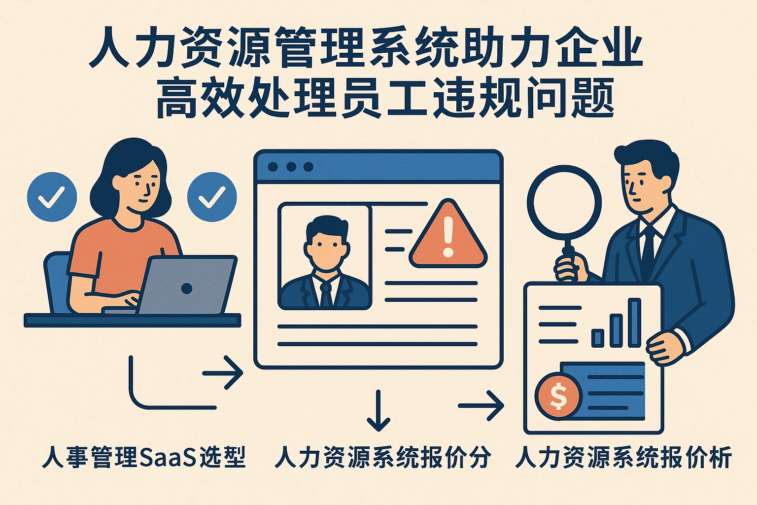 人力资源管理系统助力企业高效处理员工违规问题：从人事管理SaaS选型到人力资源系统报价分析