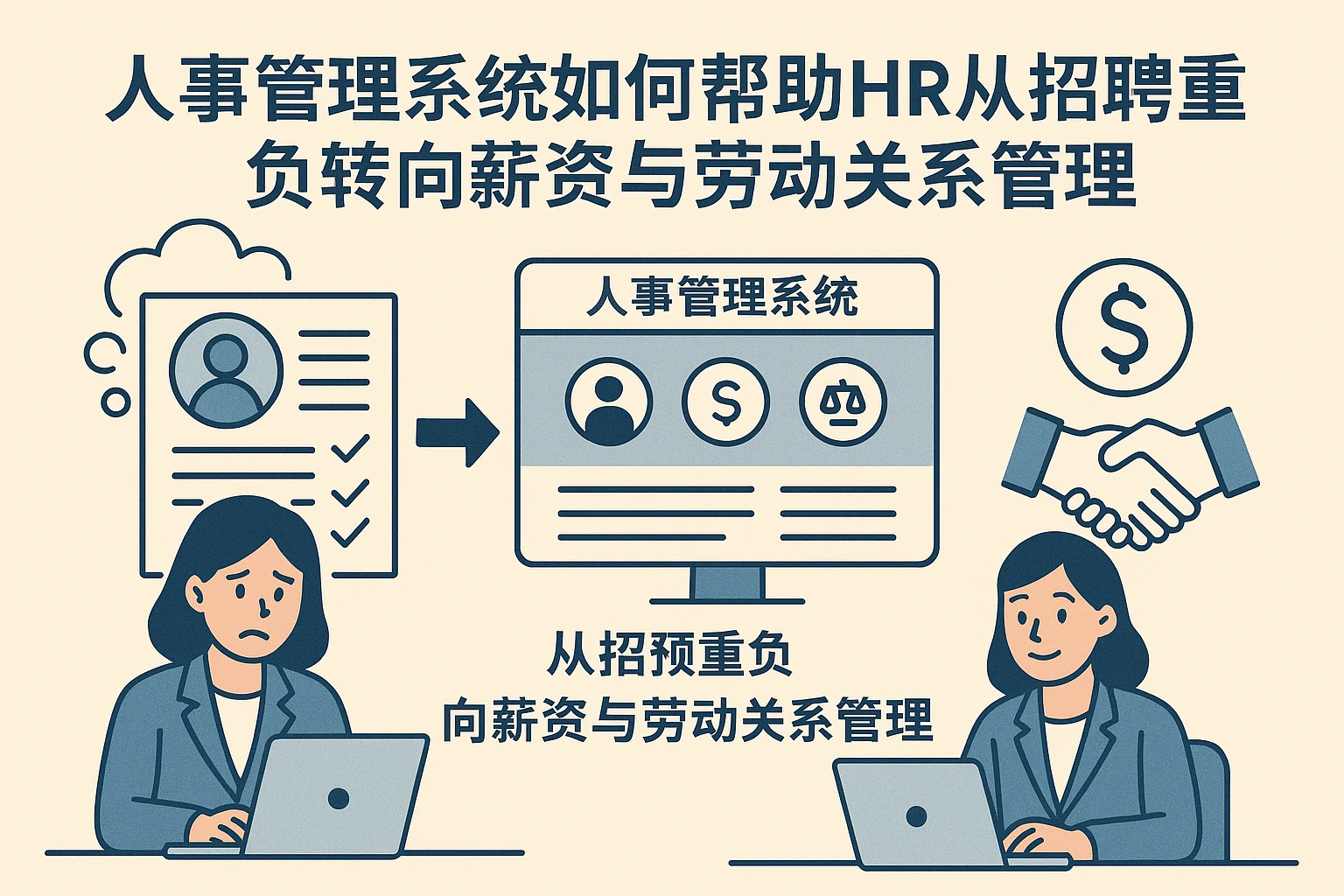 人事管理系统如何帮助HR从招聘重负转向薪资与劳动关系管理