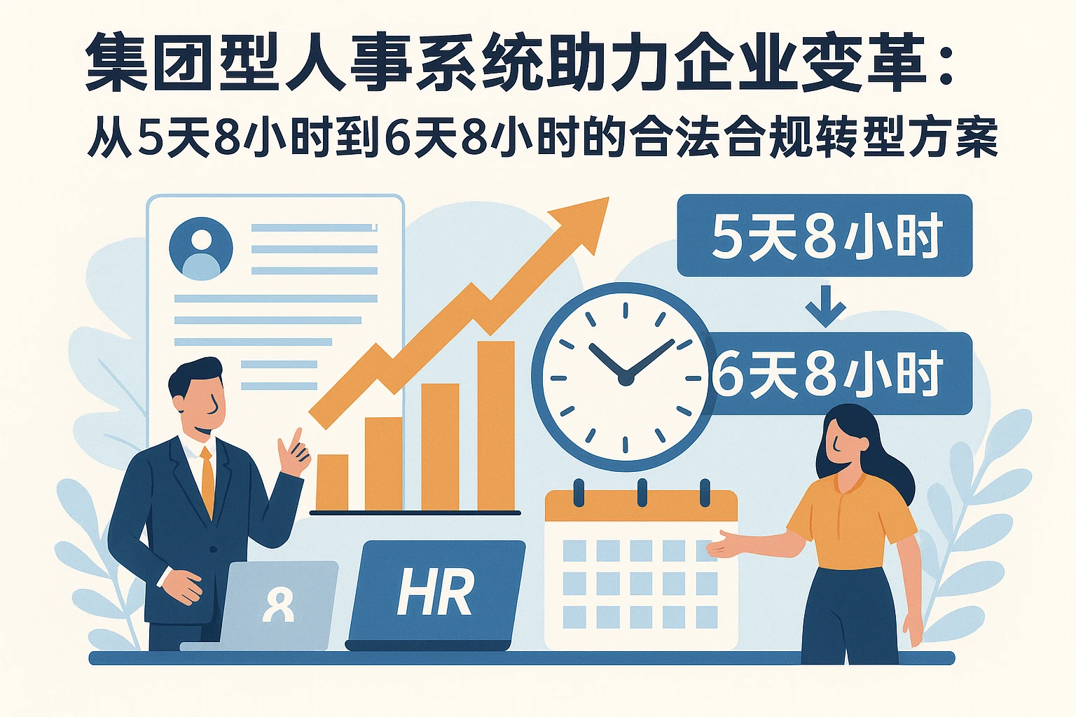 集团型人事系统助力企业变革：从5天8小时到6天8小时的合法合规转型方案