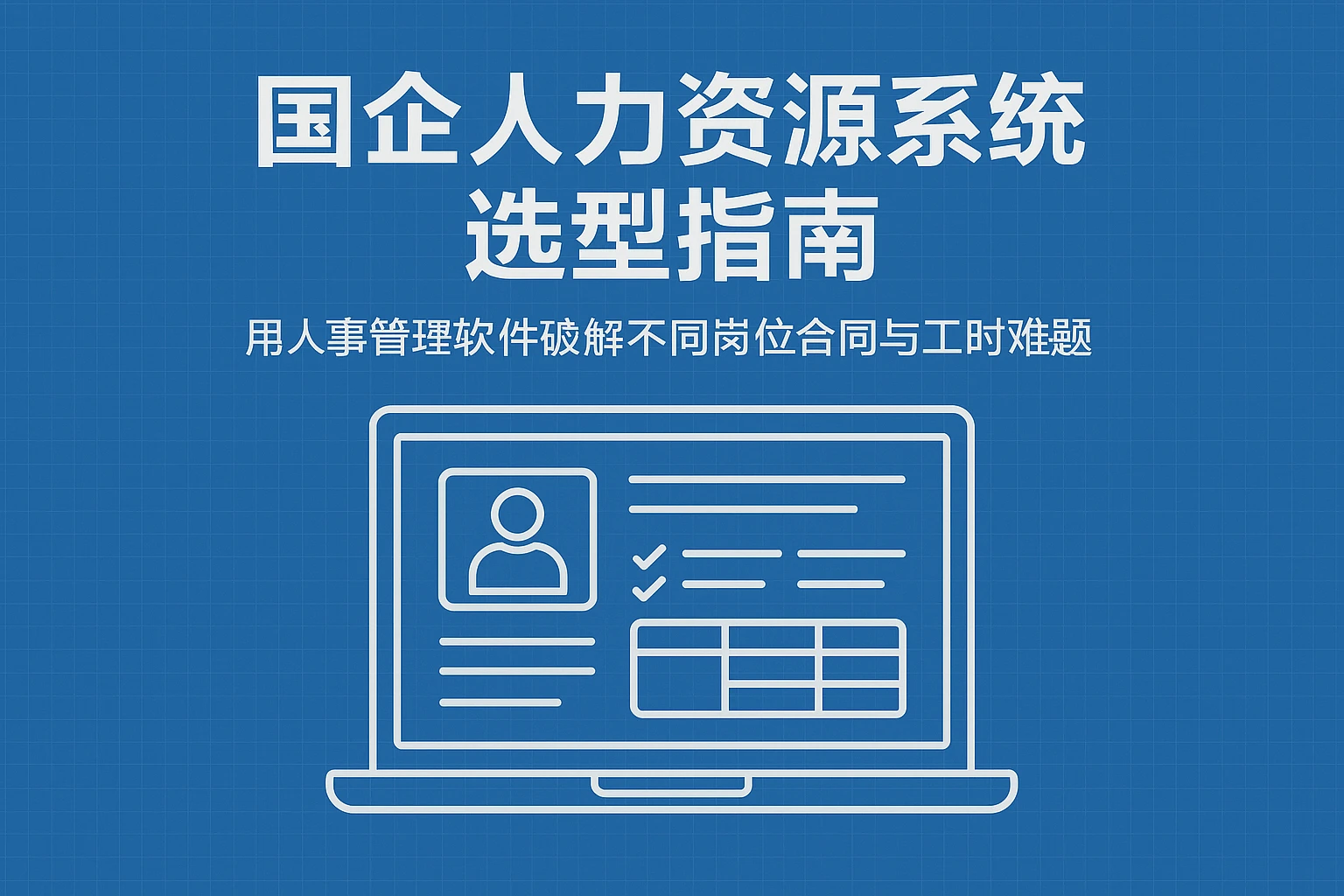 国企人力资源系统选型指南：用人事管理软件破解不同岗位合同与工时难题