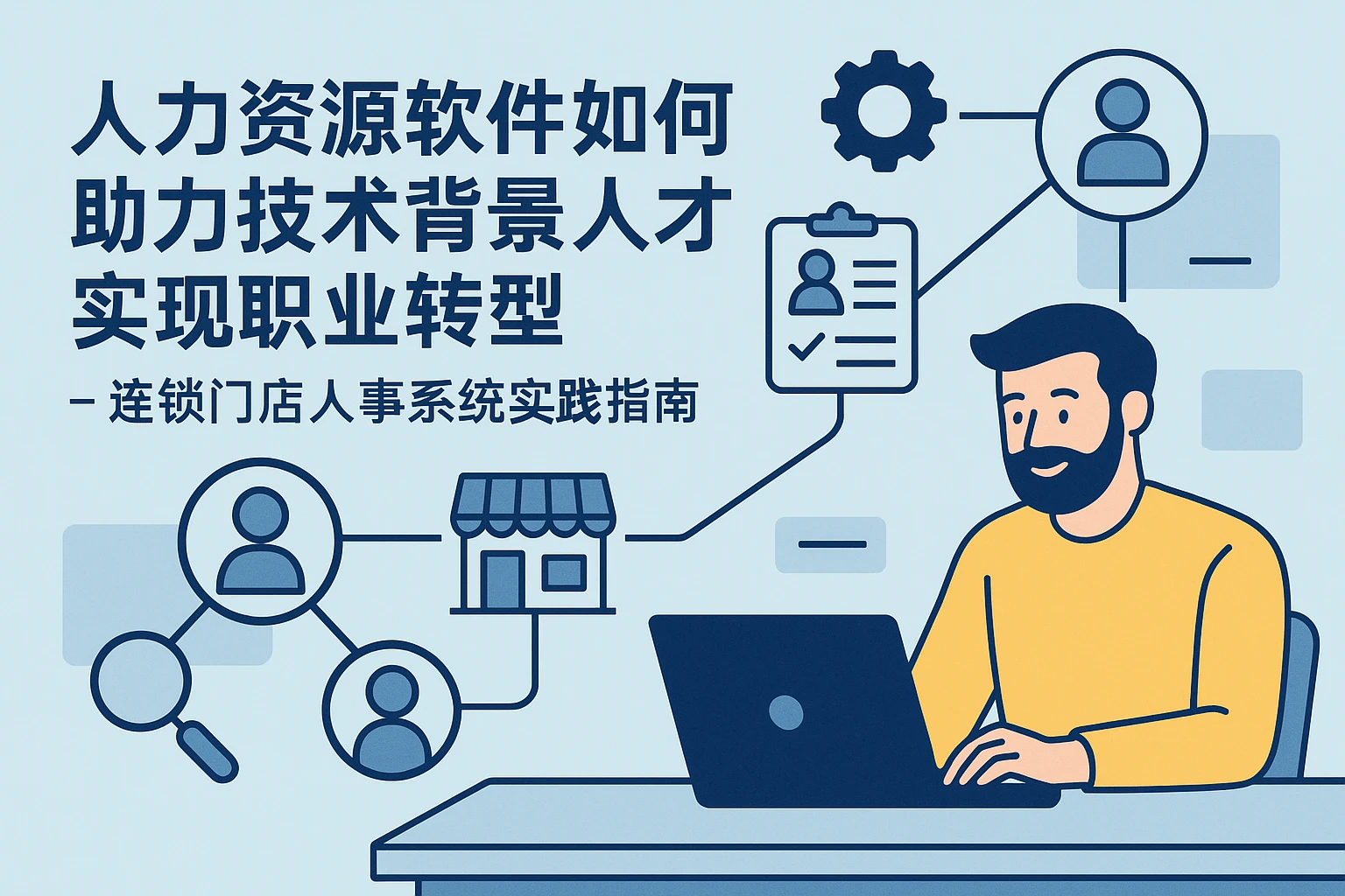 人力资源软件如何助力技术背景人才实现职业转型 - 连锁门店人事系统实践指南