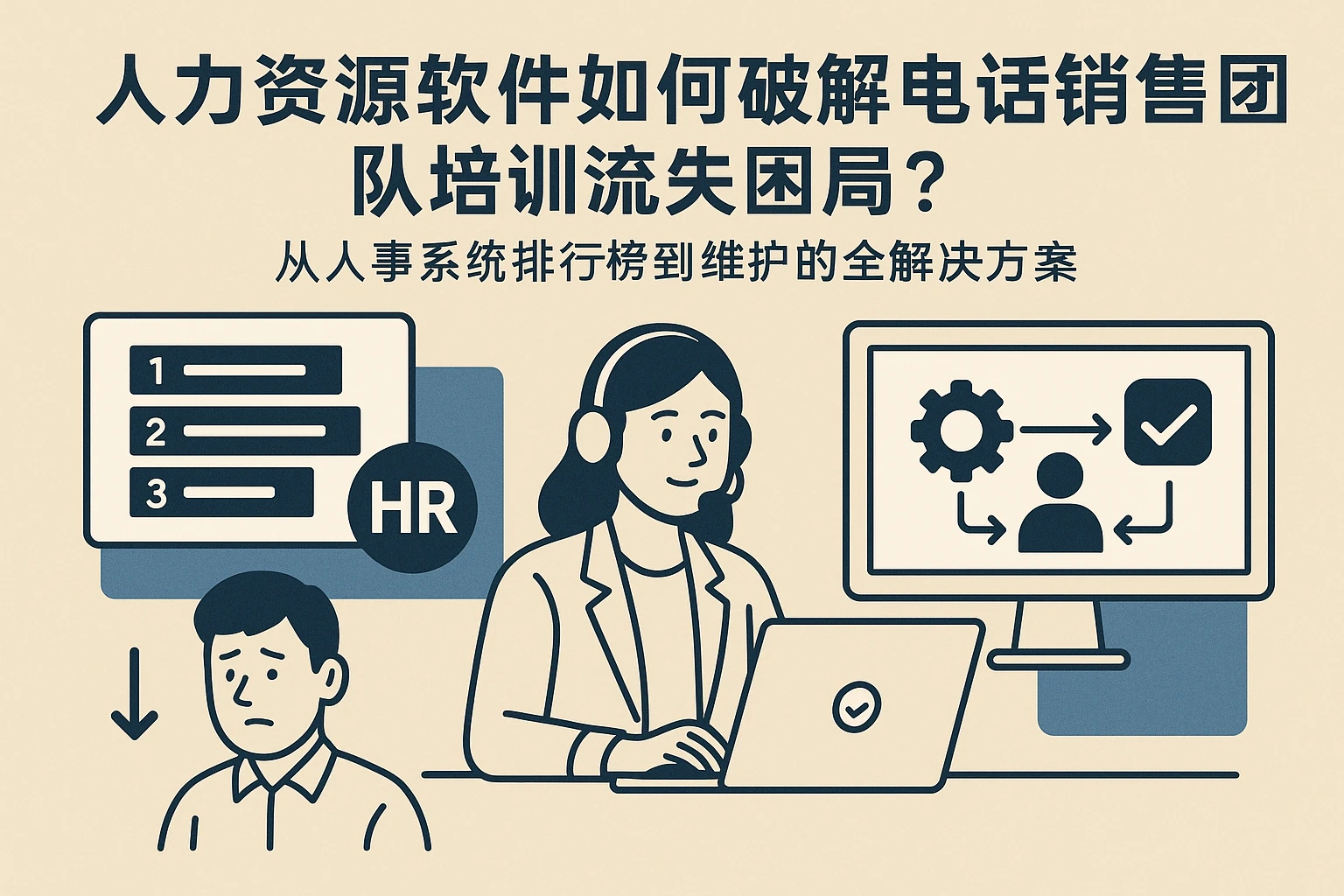 人力资源软件如何破解电话销售团队培训流失困局？从人事系统排行榜到维护的全解决方案