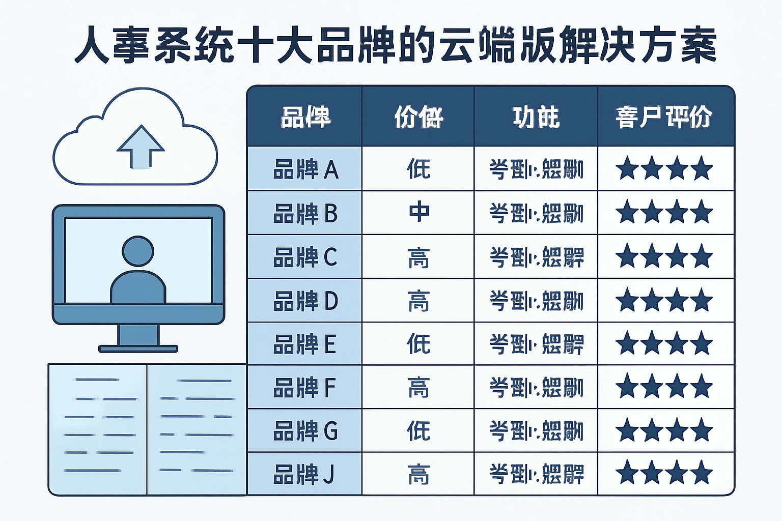 人事系统十大品牌的云端版解决方案比较