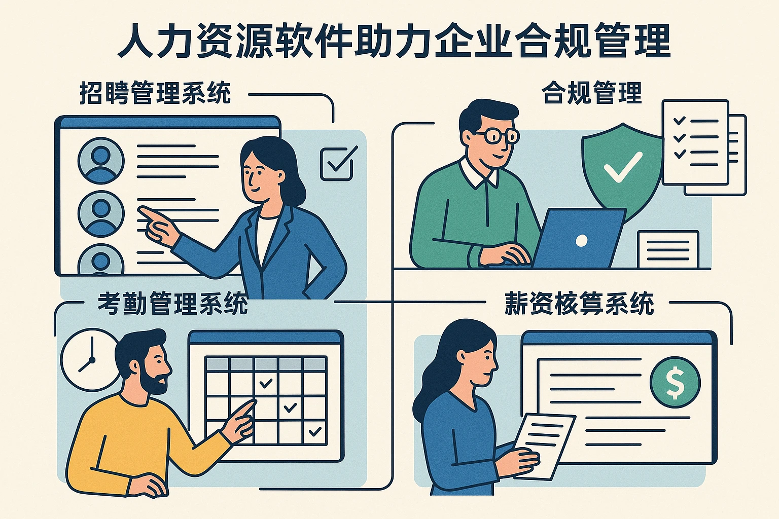 人力资源软件助力企业合规管理：从招聘管理系统到薪资核算系统的全方位解决方案