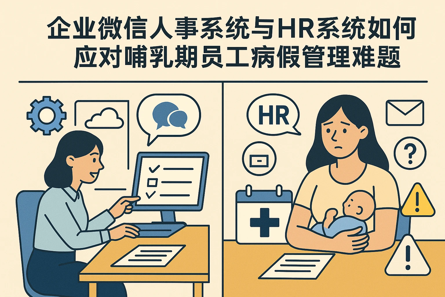 企业微信人事系统与HR系统如何应对哺乳期员工病假管理难题