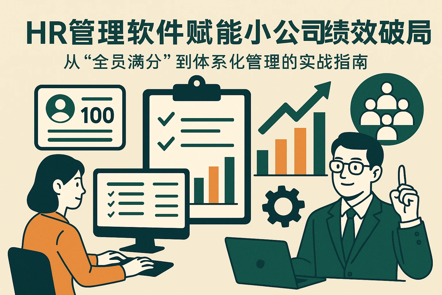 HR管理软件赋能小公司绩效破局:从“全员满分”到体系化管理的实战指南