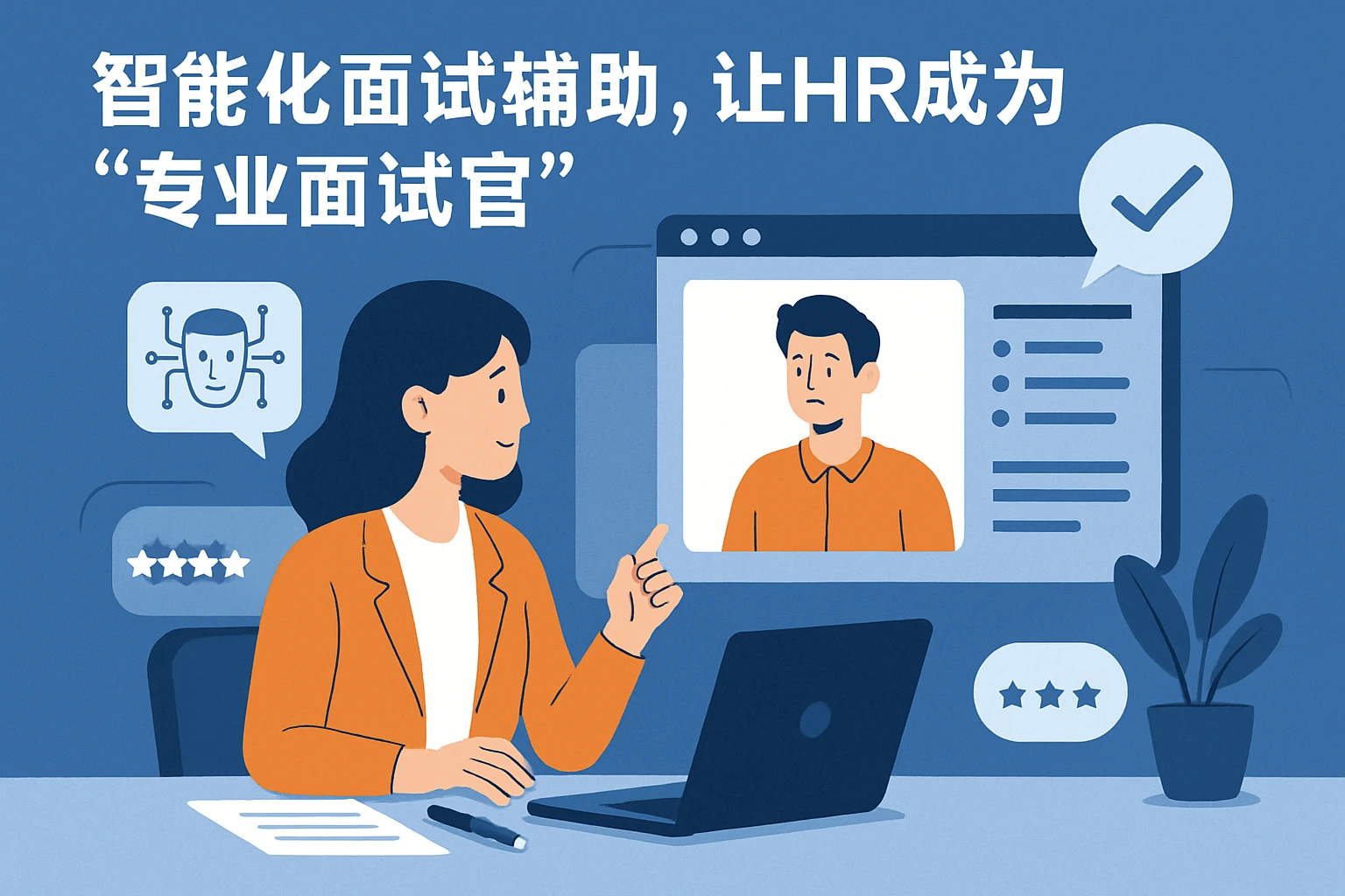 2. 智能化面试辅助，让HR成为“专业面试官”