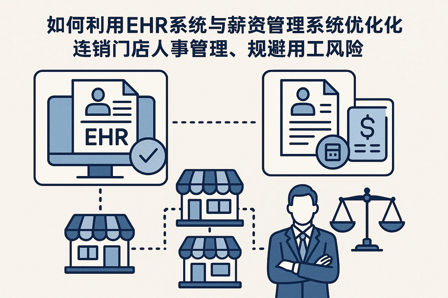 如何利用EHR系统与薪资管理系统优化连锁门店人事管理，规避用工风险