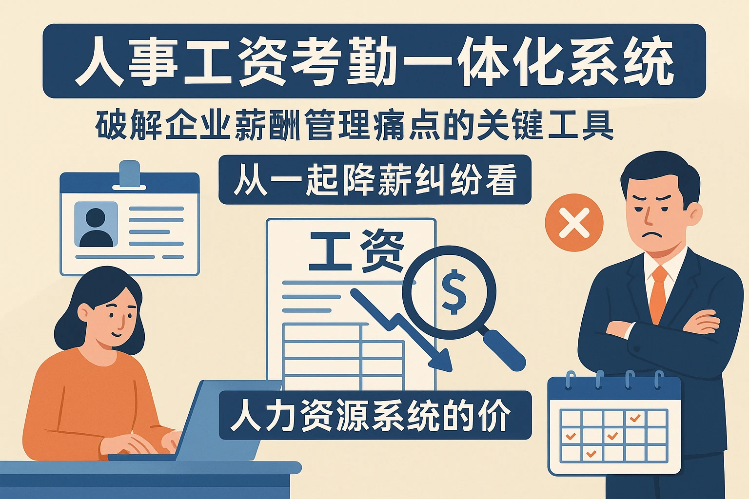 人事工资考勤一体化系统：破解企业薪酬管理痛点的关键工具——从一起降薪纠纷看人力资源系统的价值