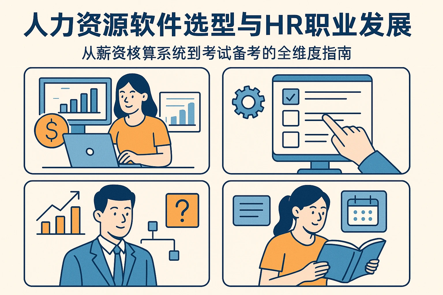 人力资源软件选型与HR职业发展：从薪资核算系统到考试备考的全维度指南