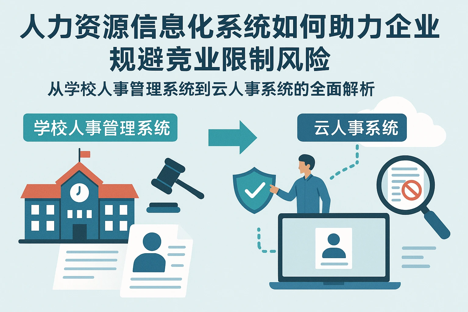人力资源信息化系统如何助力企业规避竞业限制风险：从学校人事管理系统到云人事系统的全面解析