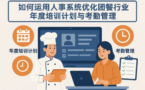 如何运用人事系统优化团餐行业年度培训计划与考勤管理