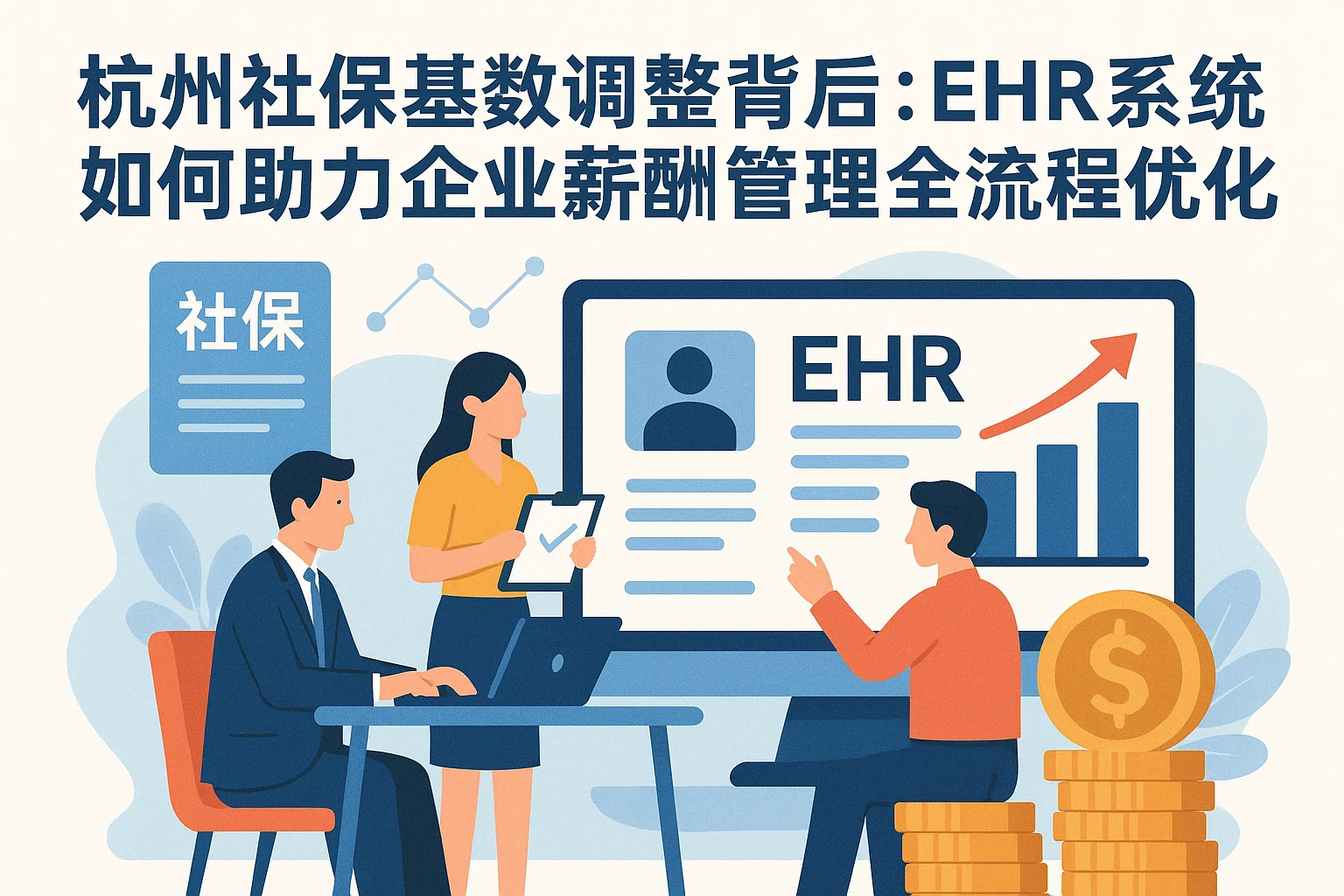 杭州社保基数调整背后：EHR系统如何助力企业薪酬管理全流程优化