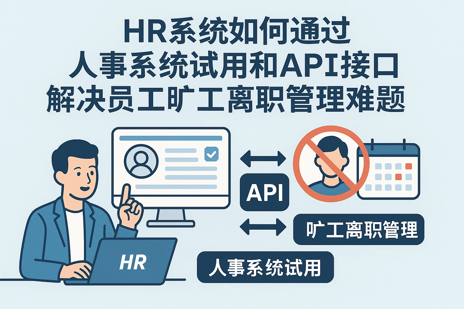 HR系统如何通过人事系统试用和API接口解决员工旷工离职管理难题