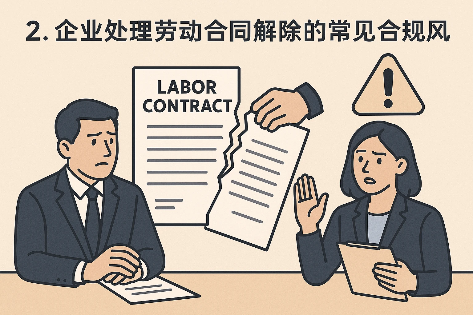 2. 企业处理劳动合同解除的常见合规风险