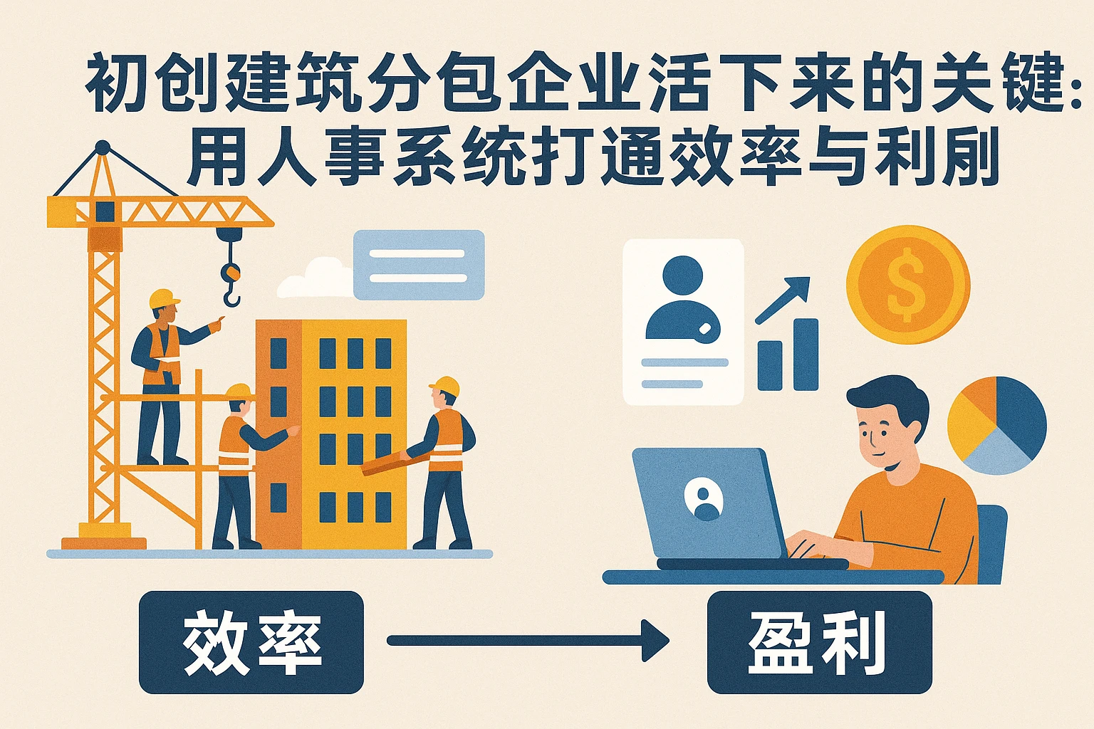 初创建筑分包企业活下来的关键:用人事系统打通效率与盈利的任督二脉