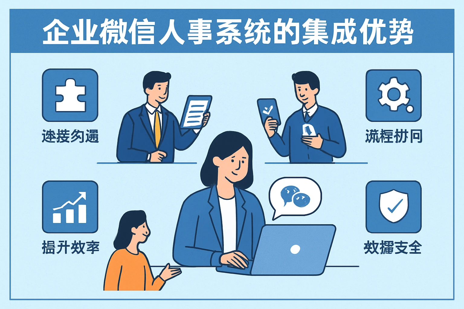 企业微信人事系统的集成优势