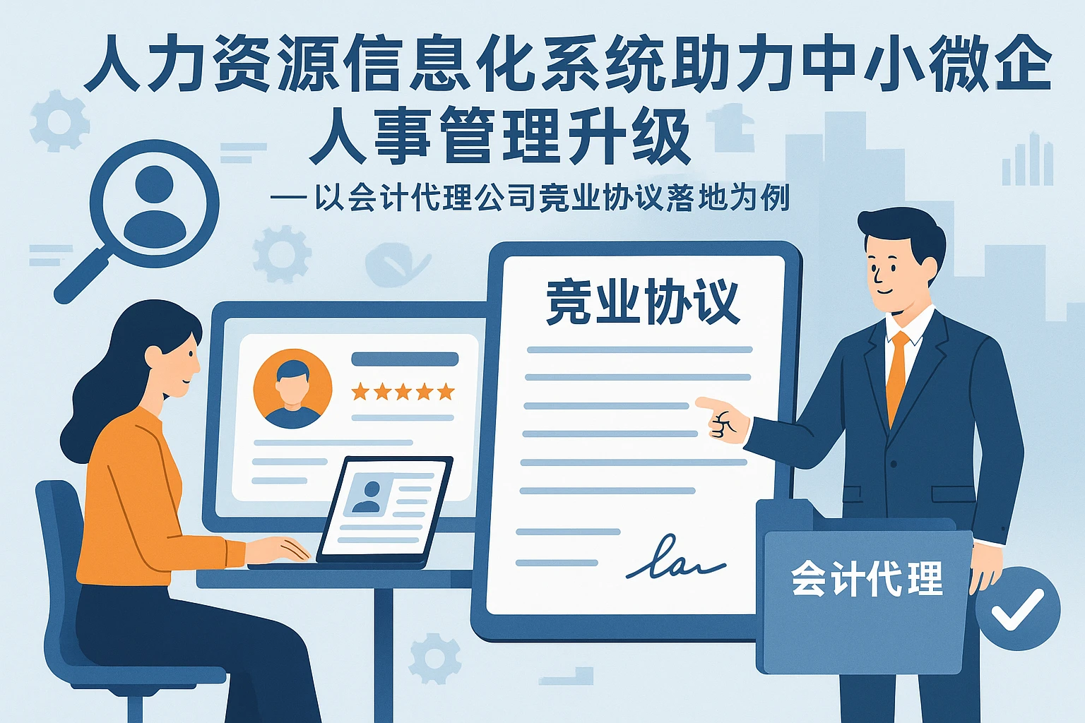 人力资源信息化系统助力中小微企业人事管理升级——以会计代理公司竞业协议落地为例