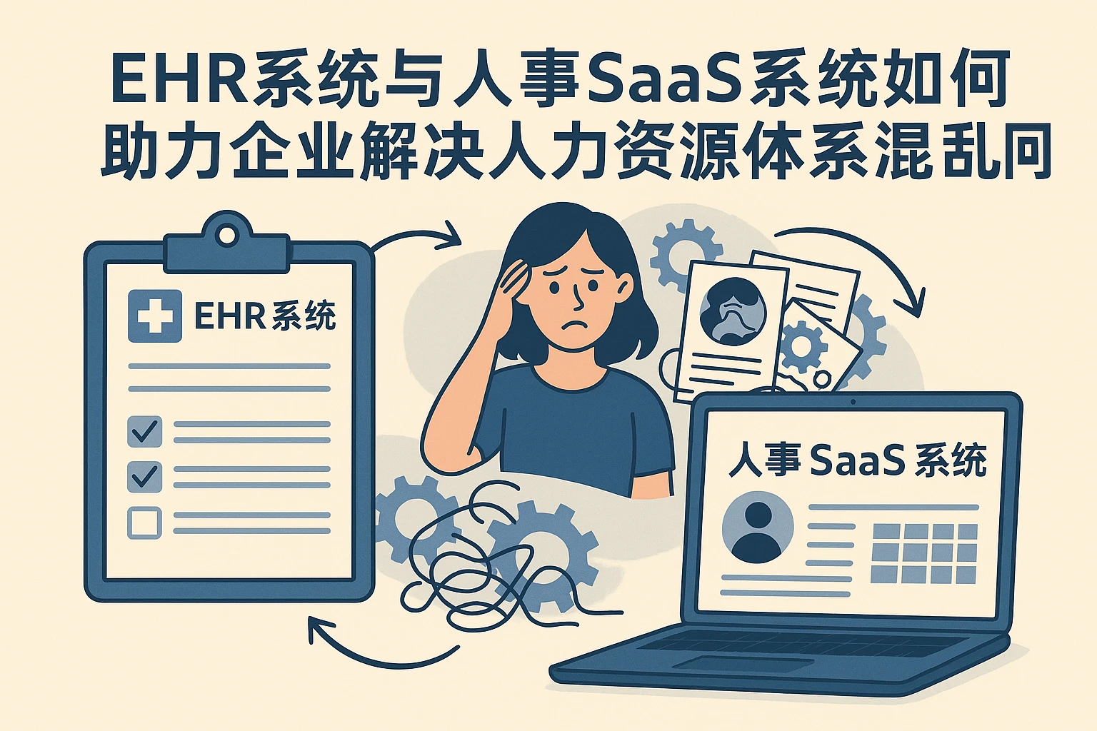 EHR系统与人事SaaS系统如何助力企业解决人力资源体系混乱问题