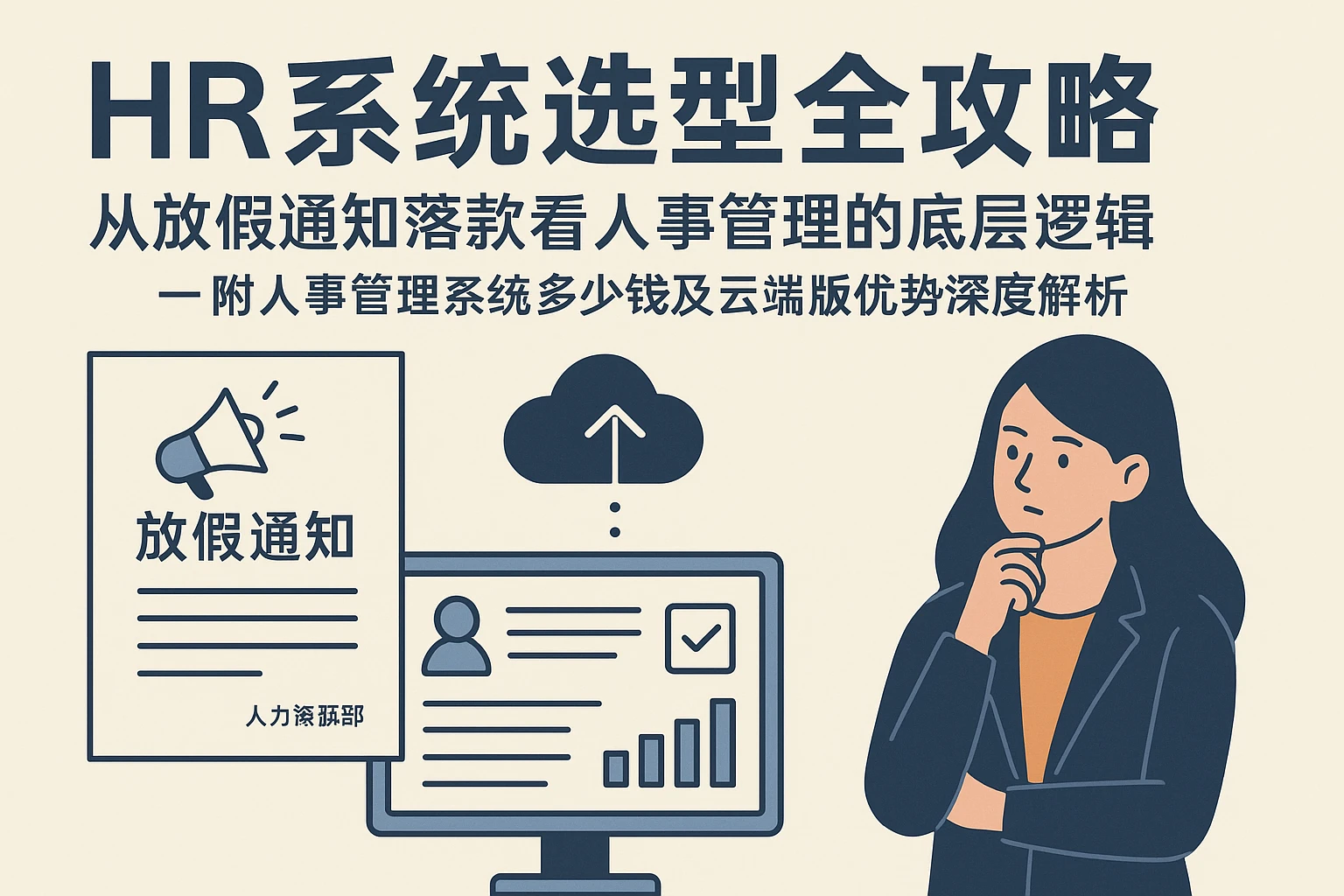 HR系统选型全攻略:从放假通知落款看人事管理的底层逻辑——附人事管理系统多少钱及云端版优势深度解析