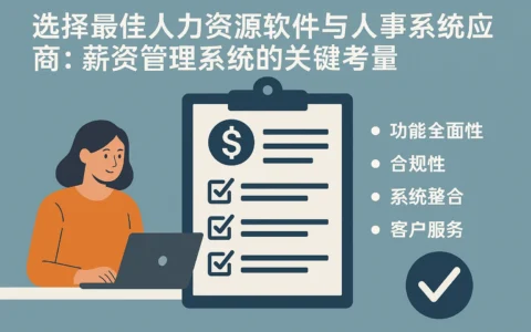 选择最佳人力资源软件与人事系统供应商：薪资管理系统的关键考量