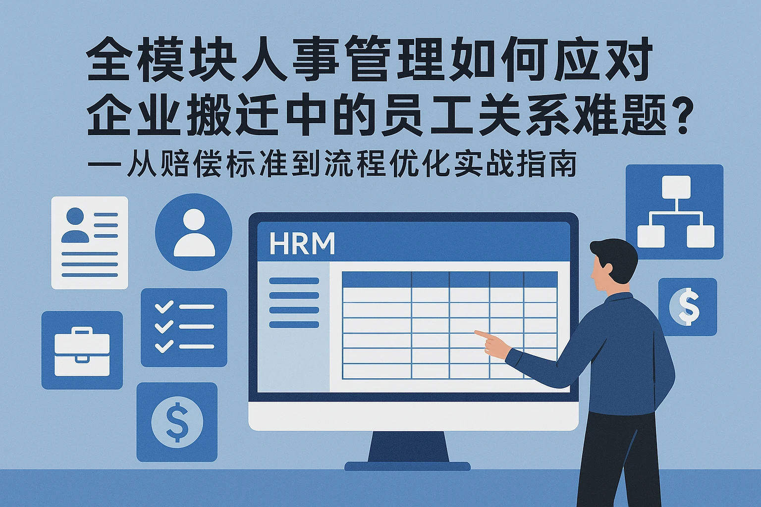 全模块人事管理软件如何应对企业搬迁中的员工关系难题?——从赔偿标准到流程优化的实战指南