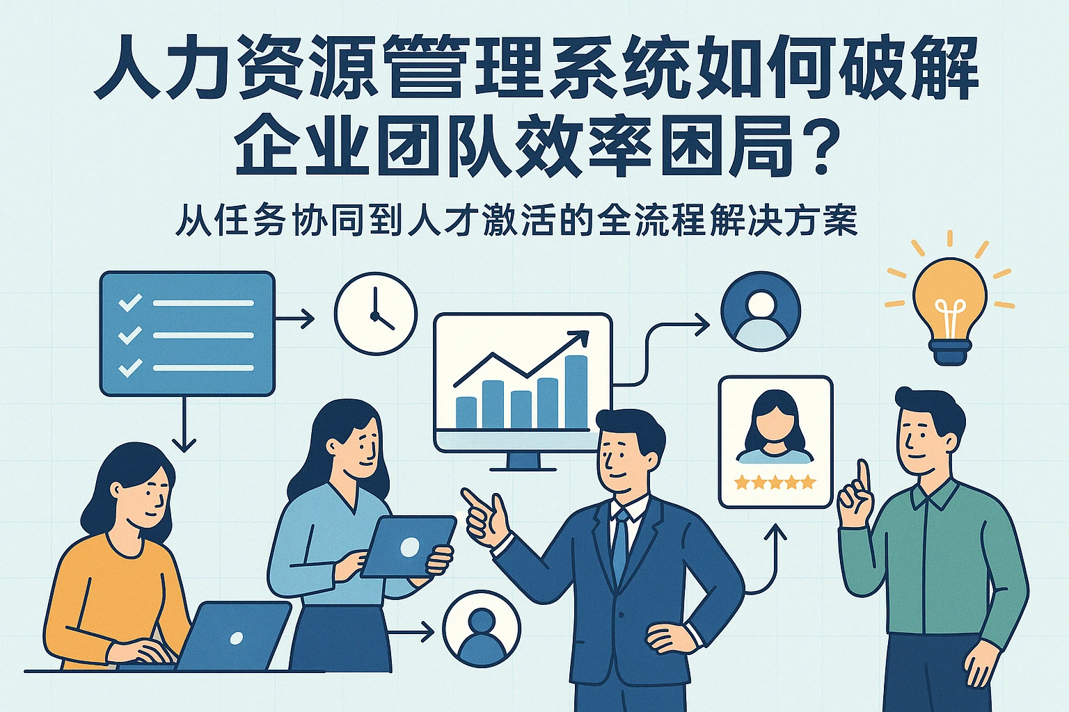 人力资源管理系统如何破解企业团队效率困局?从任务协同到人才激活的全流程解决方案