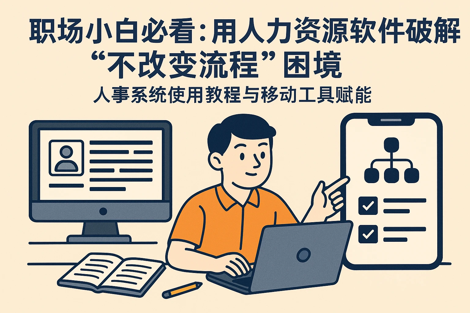 职场小白必看:用人力资源软件破解“不改变流程”困境——人事系统使用教程与移动工具赋能
