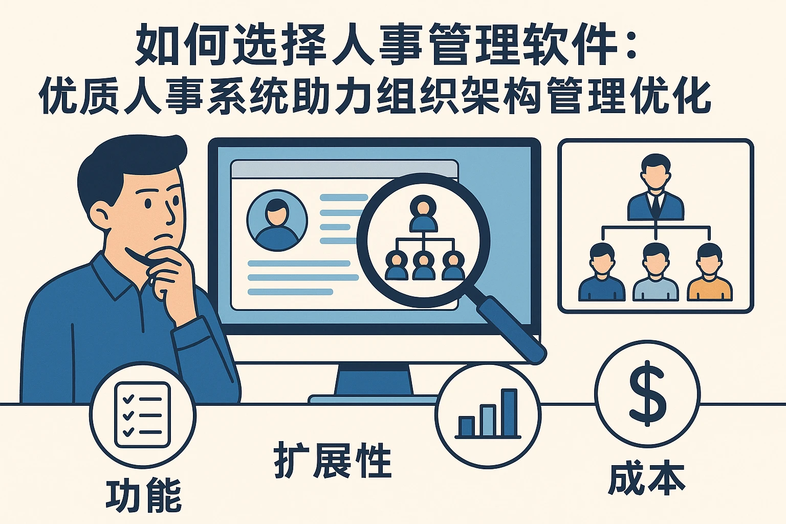 如何选择人事管理软件:优质人事系统助力组织架构管理优化