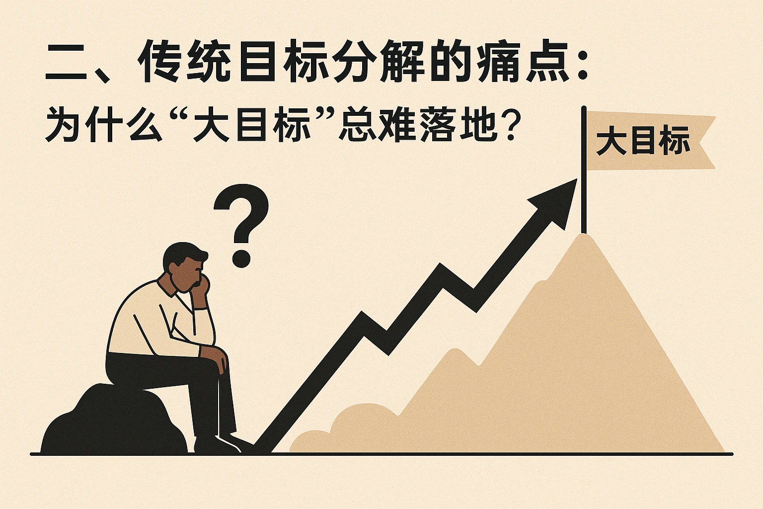 二、传统目标分解的痛点：为什么“大目标”总难落地？