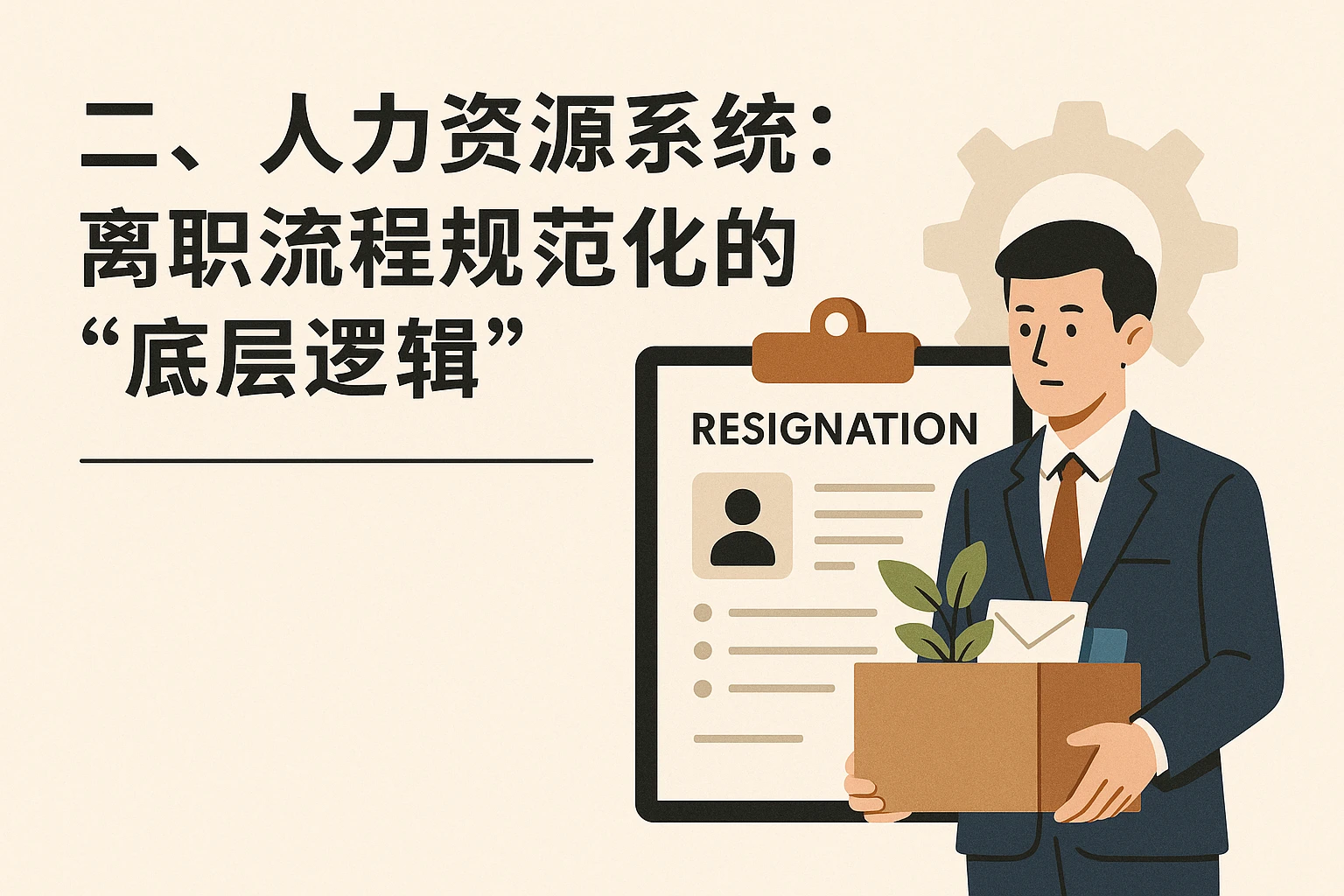 二、人力资源系统:离职流程规范化的“底层逻辑”