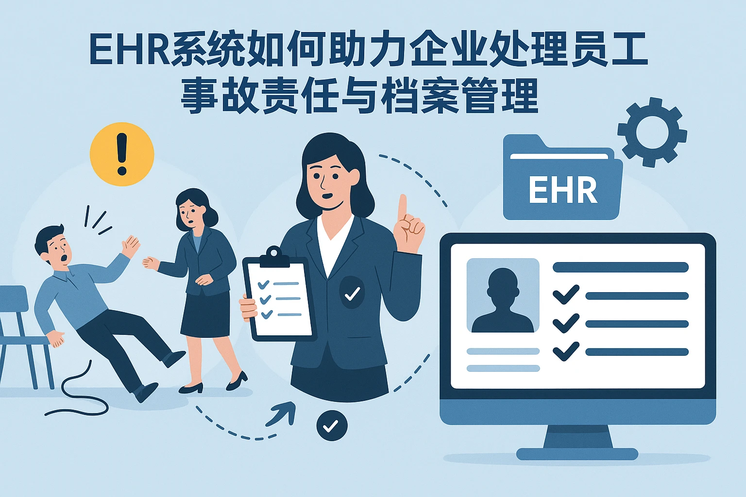 ehr系统如何助力企业处理员工事故责任与档案管理