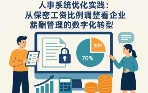 人事系统优化实践：从保密工资比例调整看企业薪酬管理的数字化转型