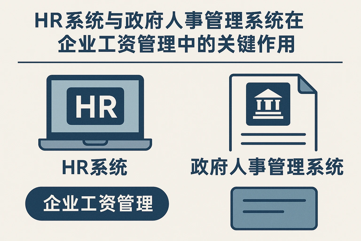 HR系统与政府人事管理系统在企业工资管理中的关键作用