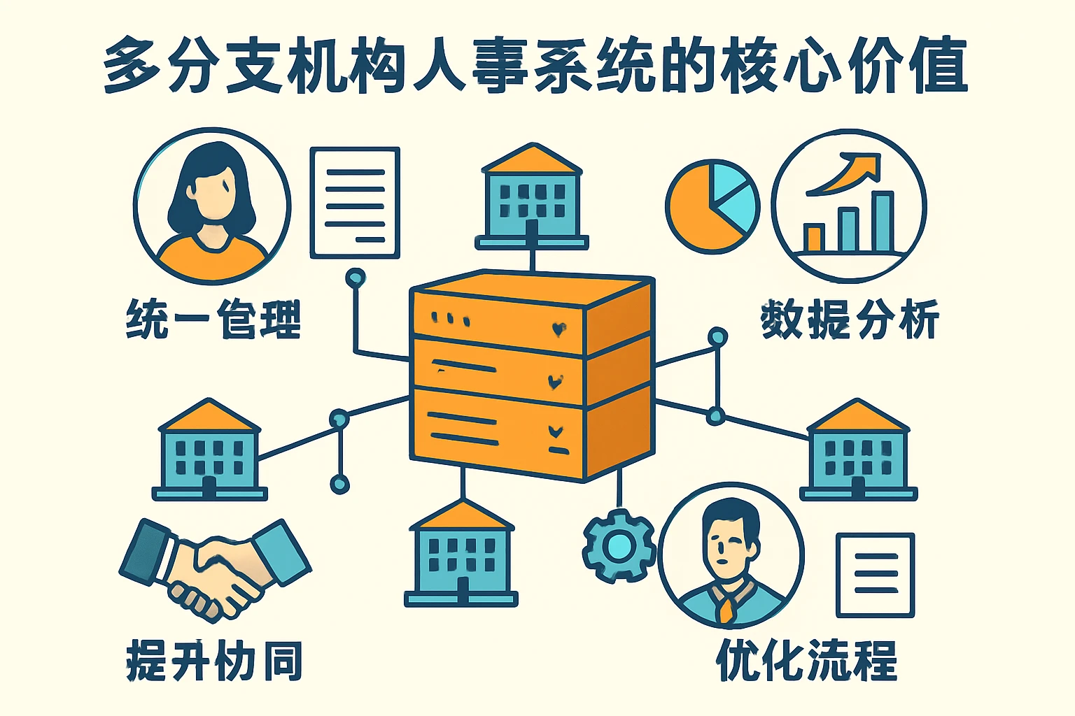 多分支机构人事系统的核心价值