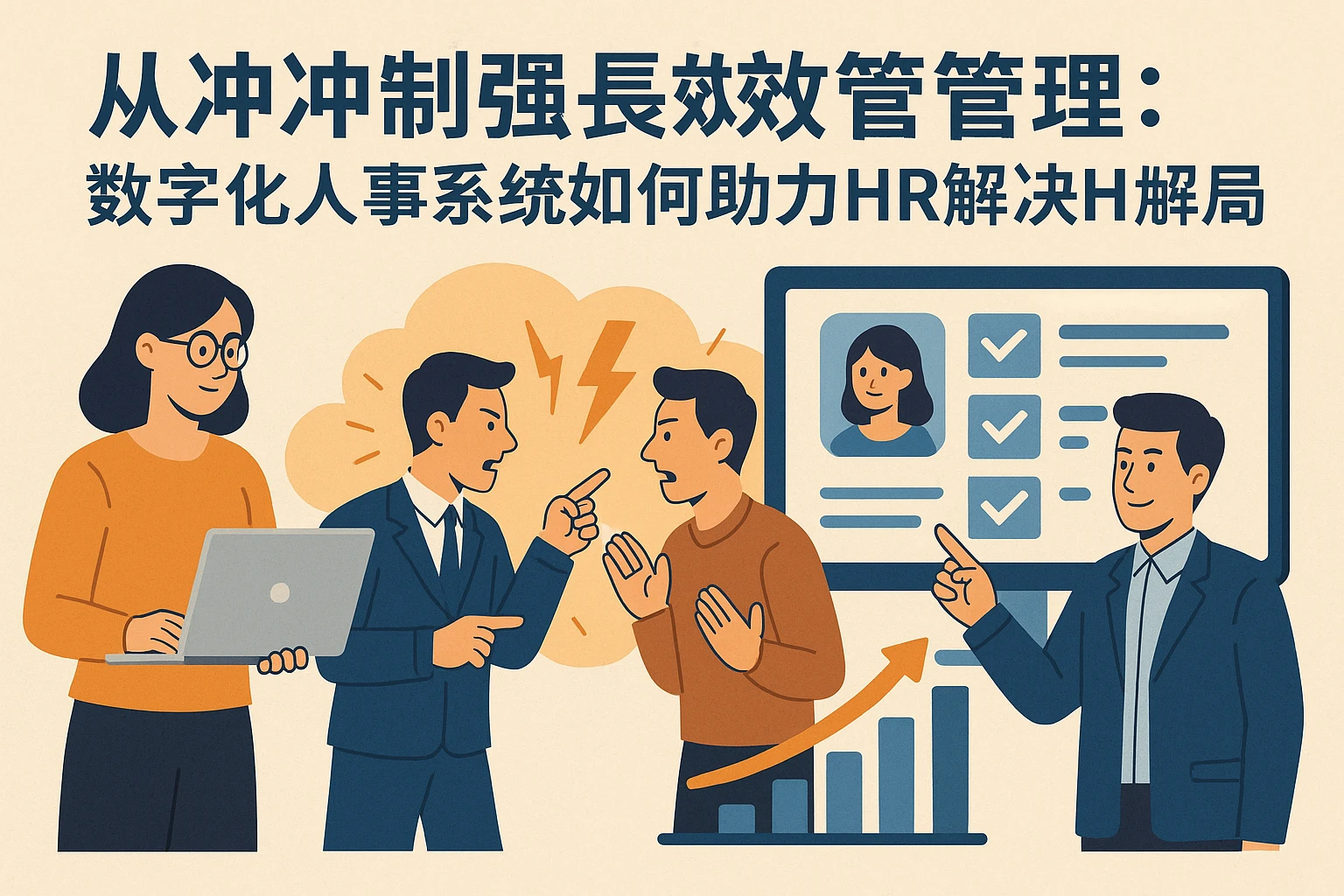 从冲突处理到长效管理：数字化人事系统如何助力HR解决团队治理难题