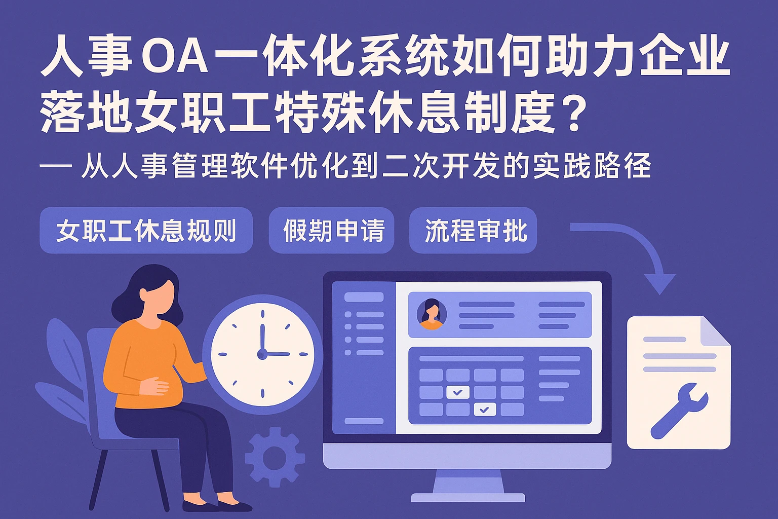 人事OA一体化系统如何助力企业落地女职工特殊休息制度？——从人事管理软件优化到二次开发的实践路径