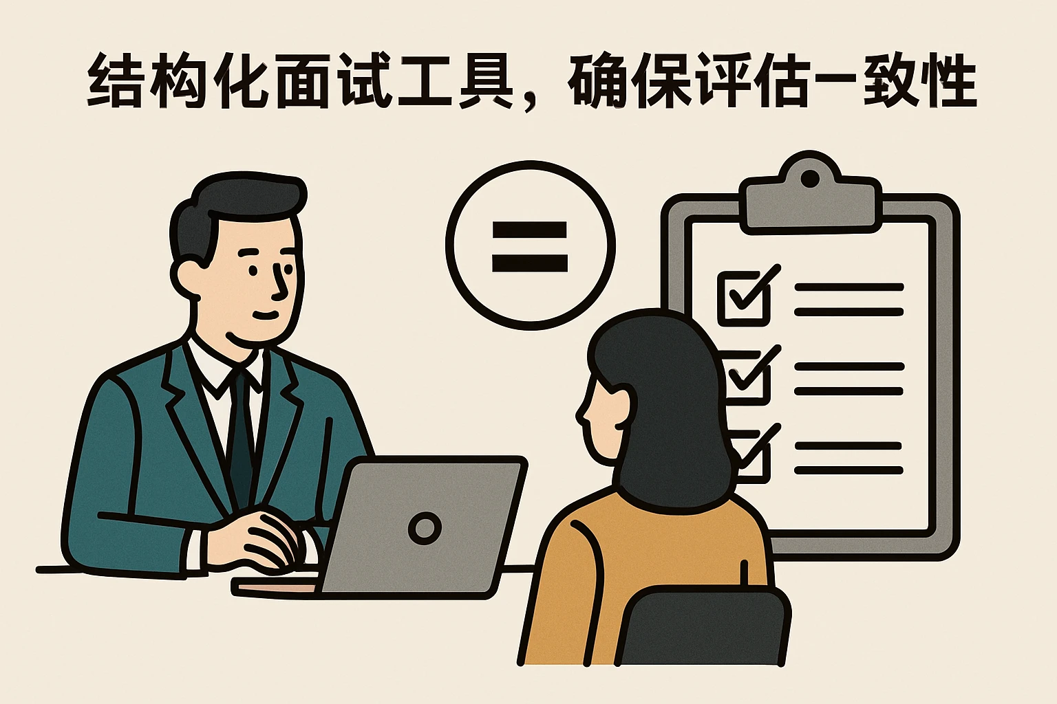2. 结构化面试工具，确保评估一致性