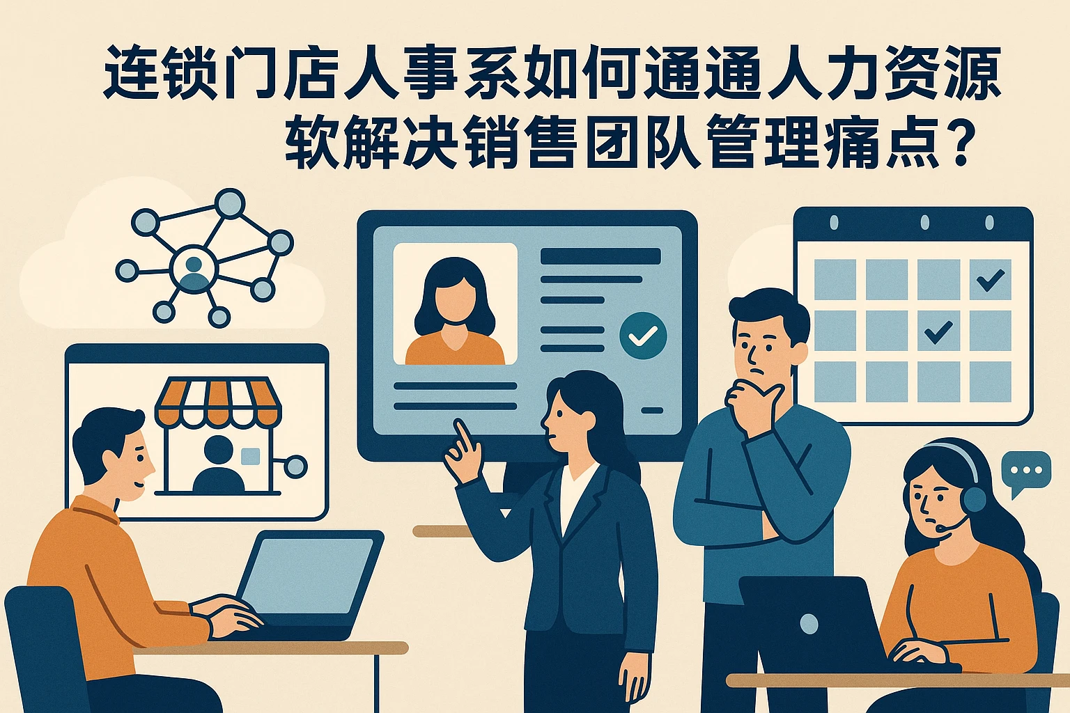 连锁门店人事系统如何通过人力资源软件解决销售团队管理痛点?